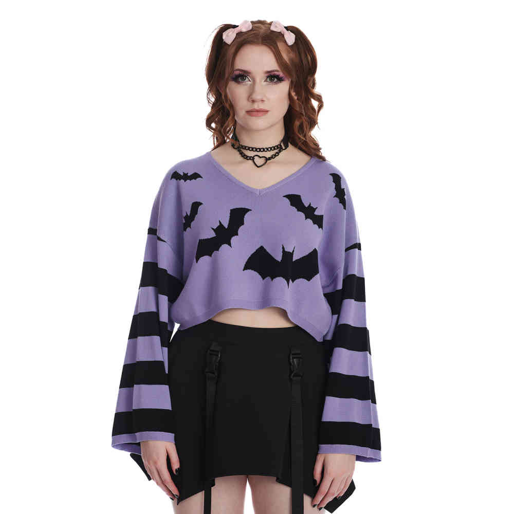 Banned Banned Annabelle Bat Jumper Purple Attitude Europe